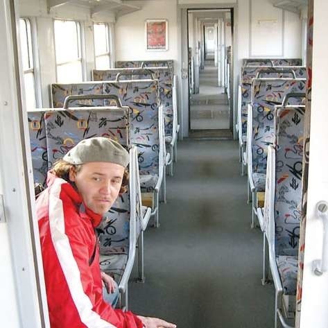 W sobotni poranek reporter nto Robert Lodziński był jedynym pasażerem, który jechał pociągiem relacji Kielcza - Zawadzkie.