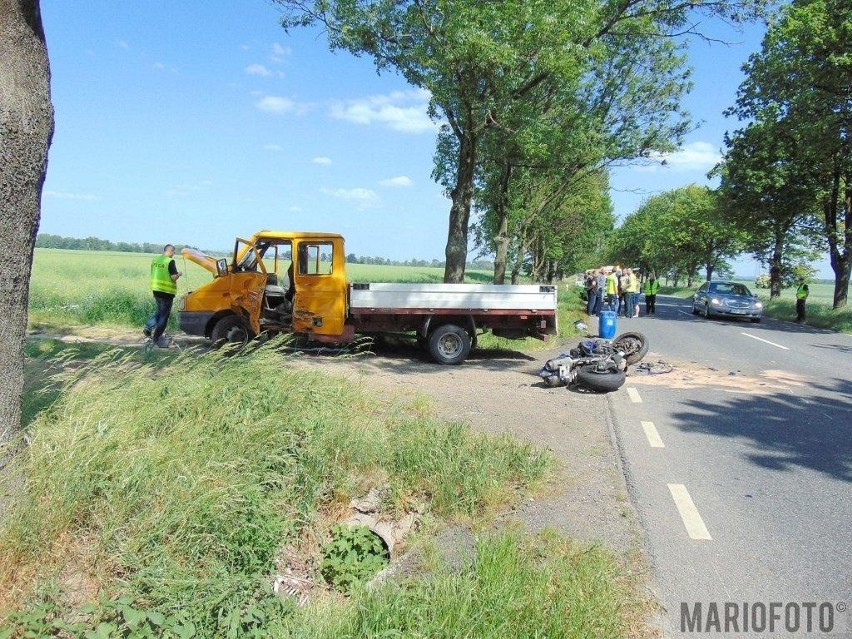 Motocyklista zginął w wypadku na DK 46 pod Nysą