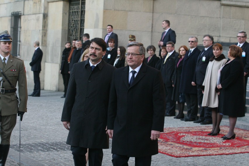 Prezydenci Polski i Węgier w Katowicach