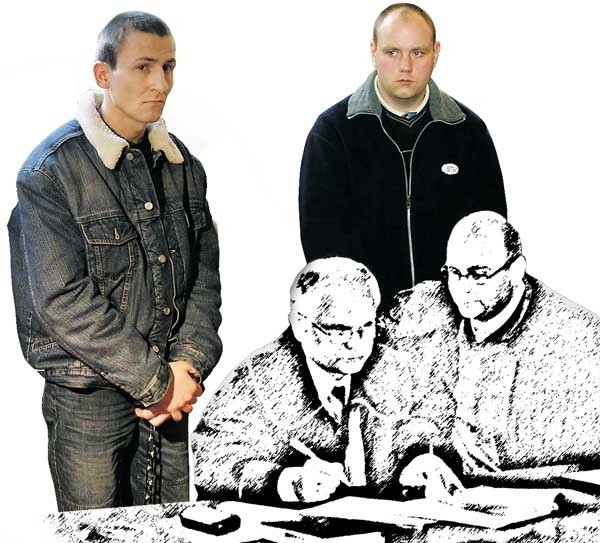 Dariusz Mioduski (z lewej) i Artur Foltyn przyznali się do zamordowania Ani Dybowskiej.