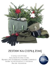 Futrzana czapka z orzełkiem i kalesony specjalne. Wojsko sprzedaje świąteczne zestawy na zimę
