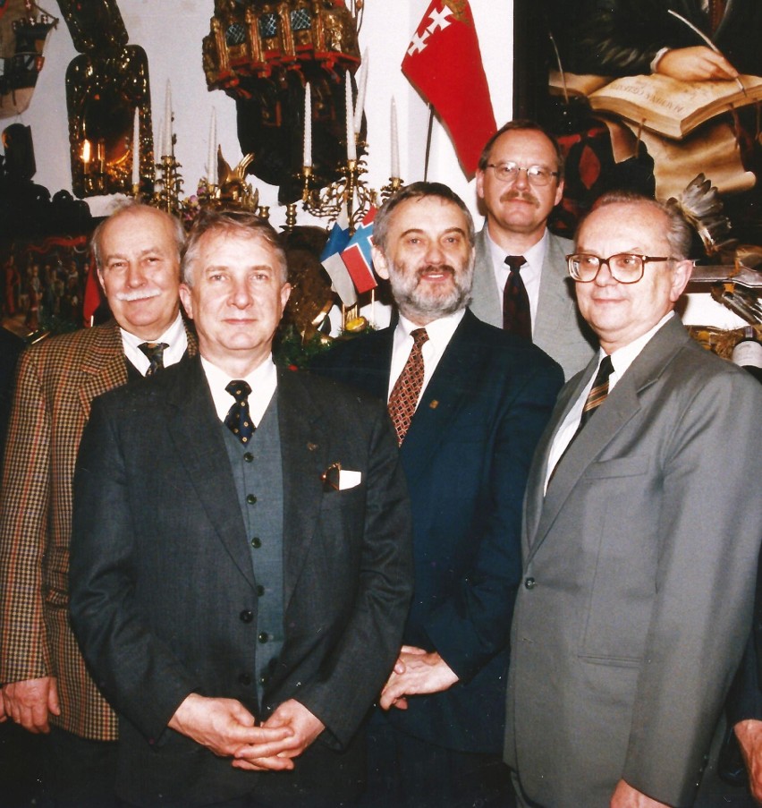 1998 - Spotkanie b. rektorów - od lewej Stefan Angielski,...