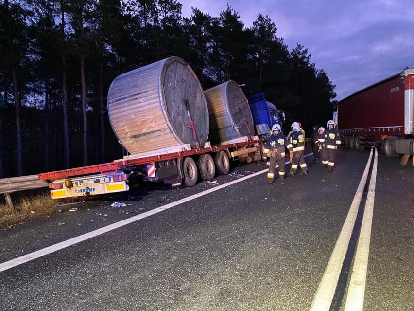 Wypadek na DK10 w miejscowości Przyłubie