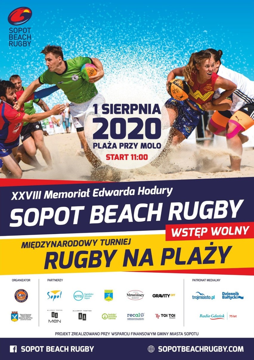 Międzynarodowa zabawa w szczytnym celu, czyli Sopot Beach Rugby 2020 