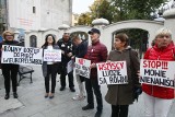 Protest Akcji Narodowej na ulicy Piotrkowskiej - przeciwko imigrantom ekonomicznym