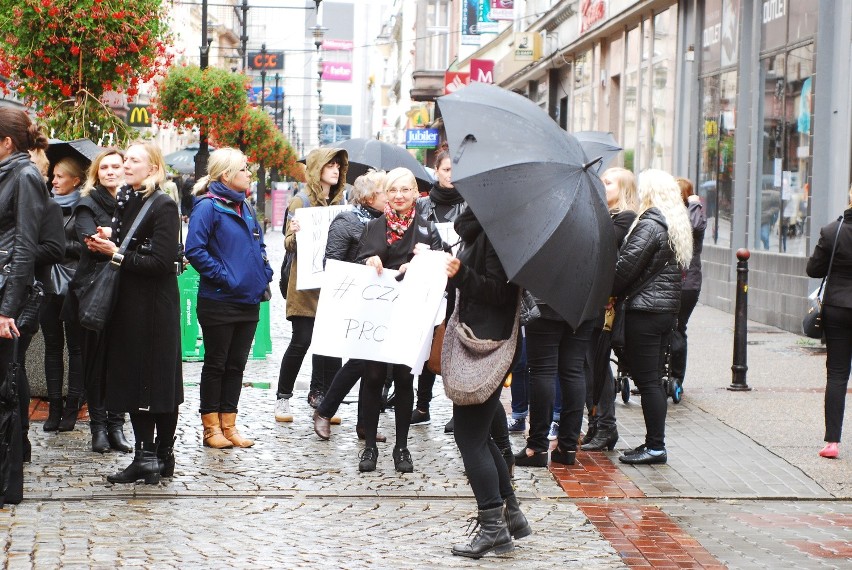 Czarny protest w Bytomiu ZDJĘCIA + WIDEO