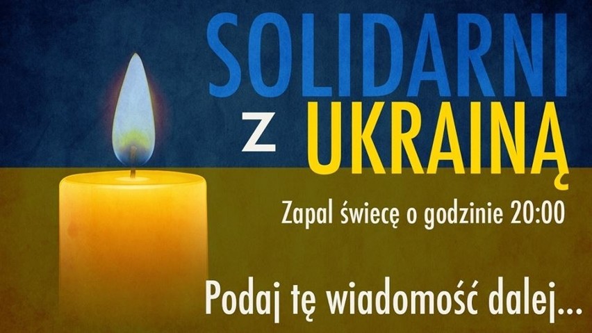 Zapal światło dla Ukrainy. O solidarność apeluje też Ryszard Grobelny