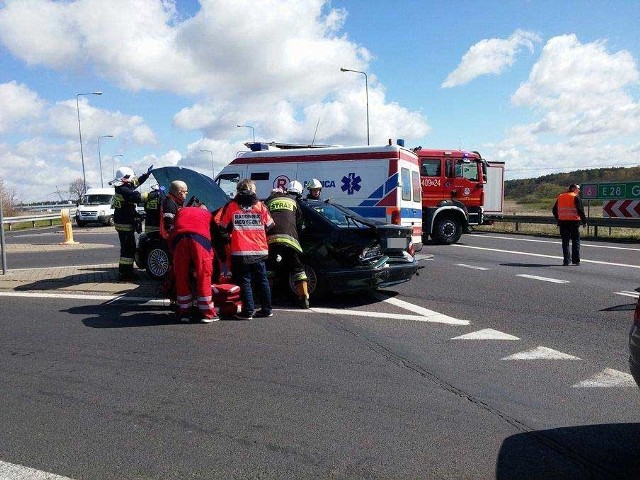 Wypadek na obwodnicy Karlina.