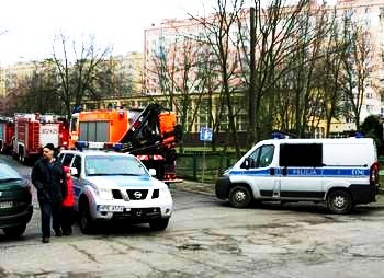 Zgłoszenie dotyczyło podłożenia bomby w szkole przy ul. Okólnej w Gorzowie.