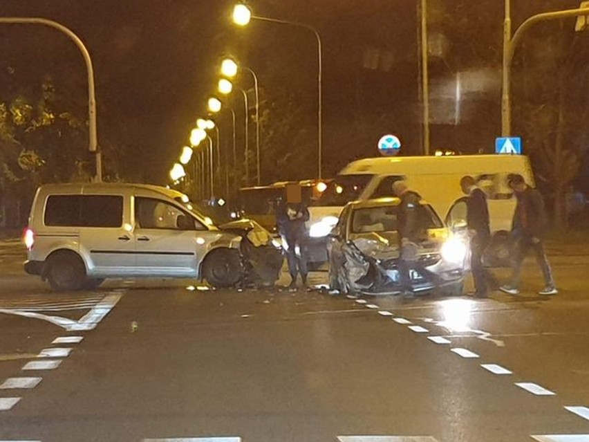 Wypadek na skrzyżowaniu ulic Brücknera, Kwidzyńskiej i...