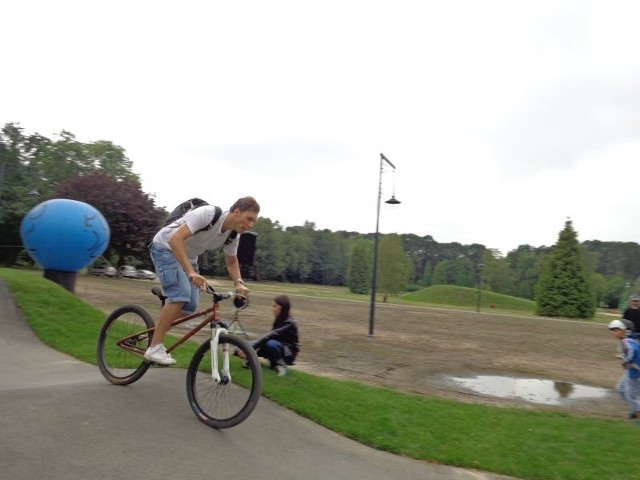 Pumptrack od zeszłego roku działa w parku na Zdrowiu.