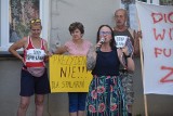 Protest działkowców ROD Wapieniczanka. Mówią NIE budowie spalarni śmieci w Bielsku-Białej