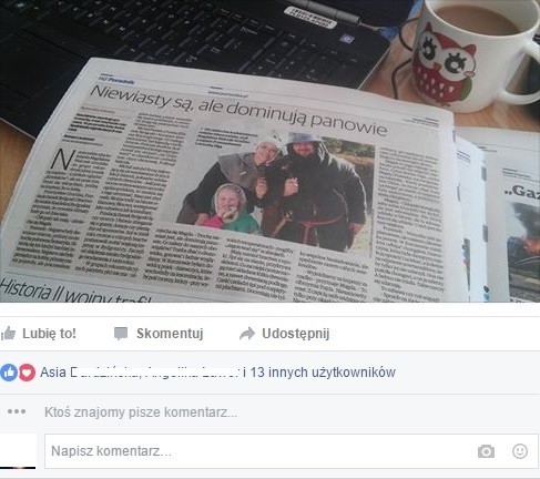 Nowa funkcja na Facebooku - "Znajomy pisze komentarz" - może...