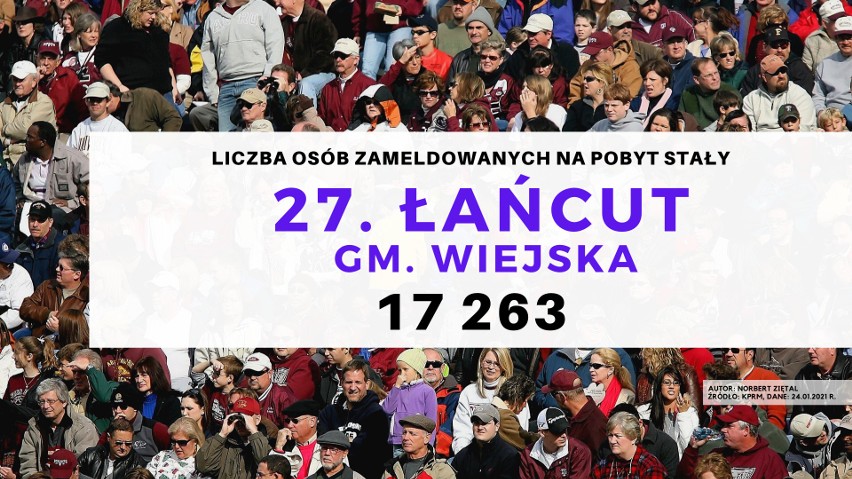 27. miejsce - Łańcut, gmina wiejska.