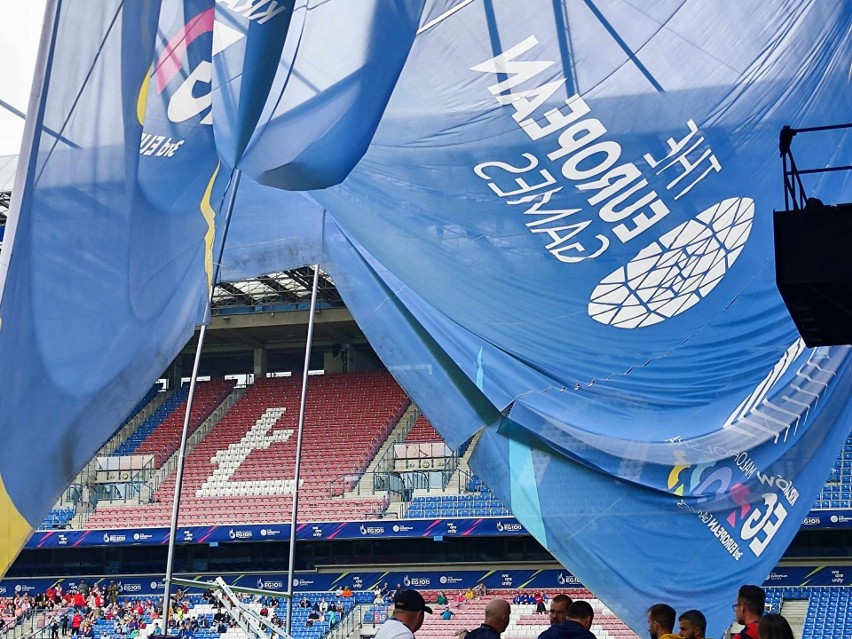 Awaria na stadionie Wisły w trakcie igrzysk europejskich