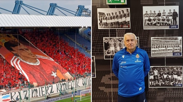 Kibice w niezwykły sposób podziękowali legendzie klubu Kazimierzowi Kmiecikowi za dziesiątki lat poświęcone Wiśle Kraków.