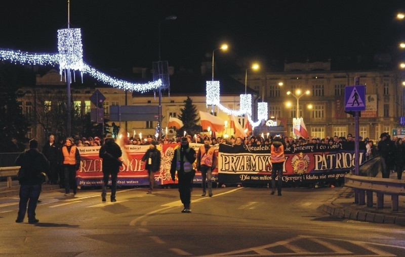 Marsz został zorganizowany w 96. rocznice bitwy pod...