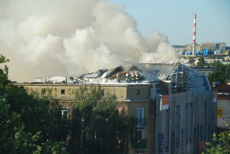 Pożar w centrum Białegostoku
