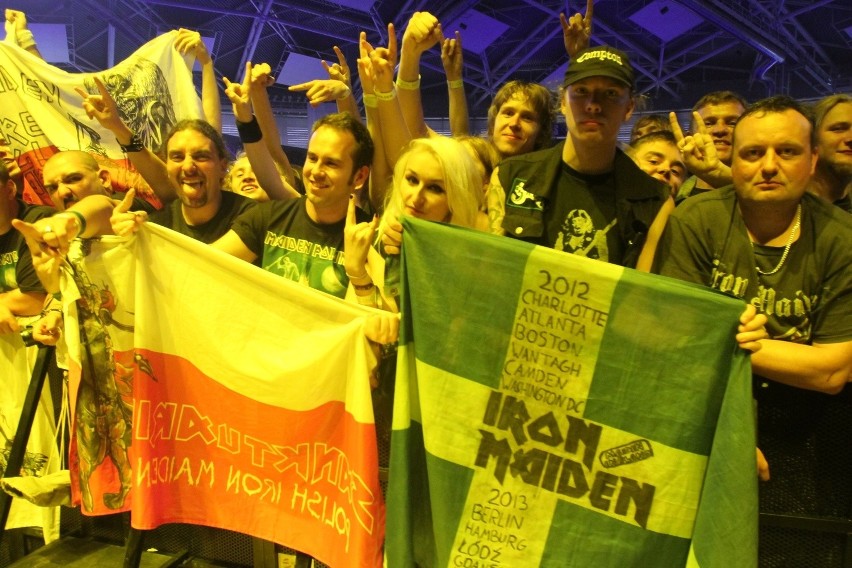 Iron Maiden w Łodzi: Fani na koncercie [ZDJĘCIA]