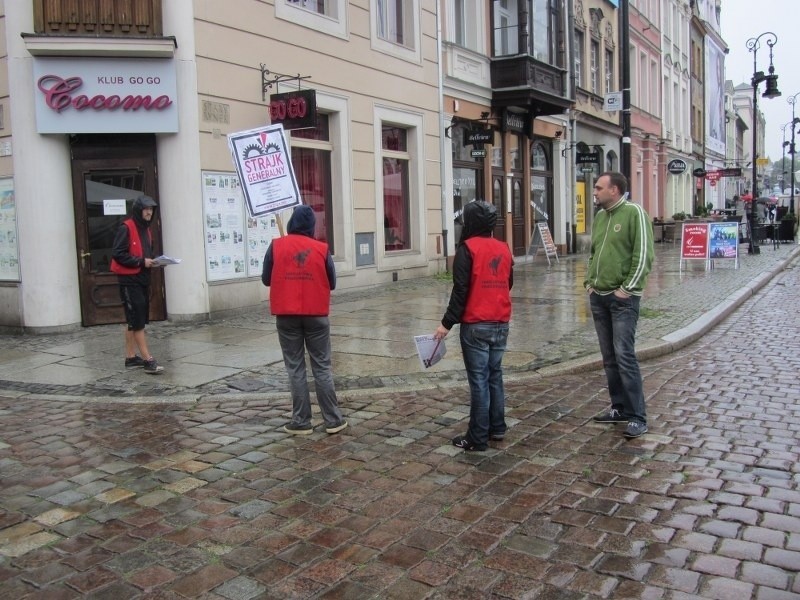 Protest na Starym Rynku w Poznaniu