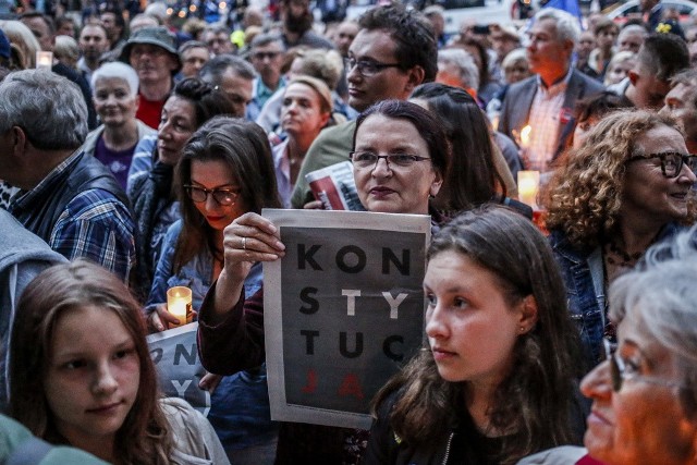 Protest przed sądem w Gdańsku 24.07.2017