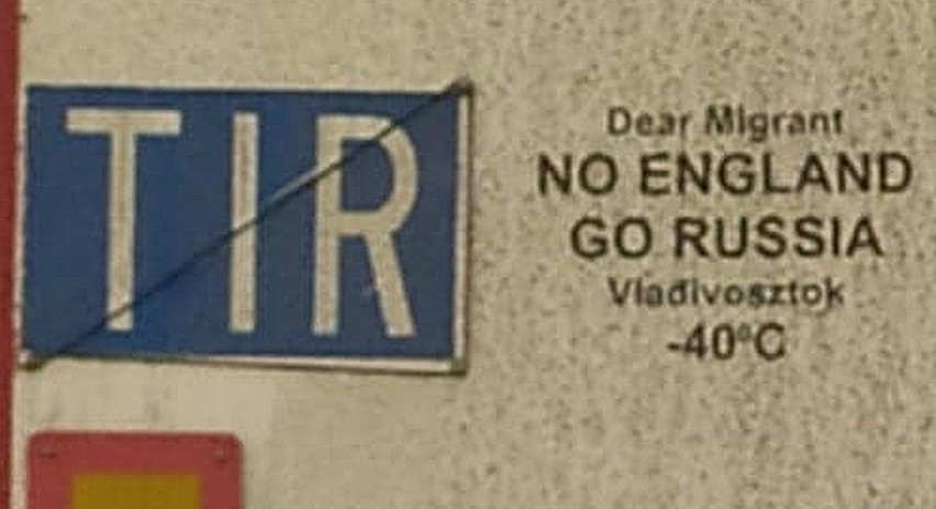 Dear Migrant, No England, go Russia. Vladivosztok - 40° C