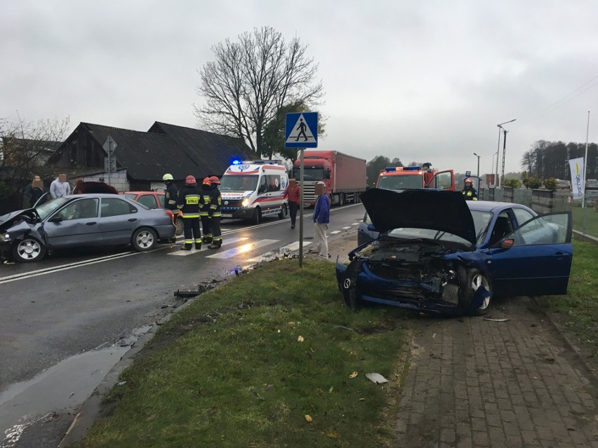 Wypadek na drodze Ostrołęka - Ostrów 
