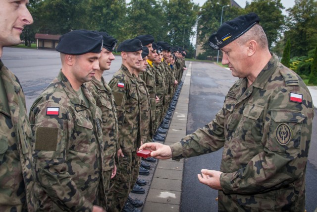 Pierwsza część uroczystości odbyła się w koszarach w Międzyrzeczu.