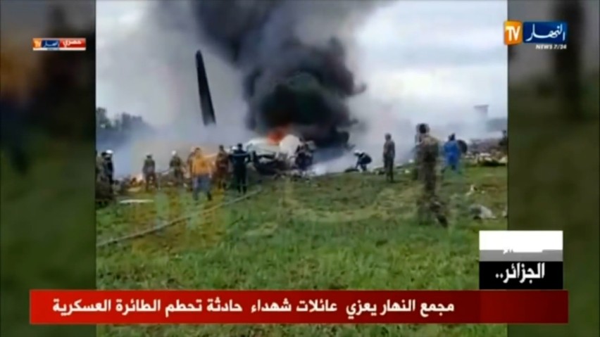 Algieria: Katastrofa wojskowego samolotu niedaleko lotniska Boufarik. Na pokładzie było 257 osób. Prawdopodobnie wszyscy zginęli