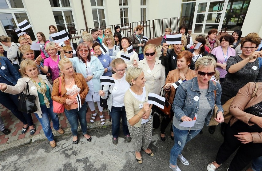 Protest pielęgniarek w Szczecinie