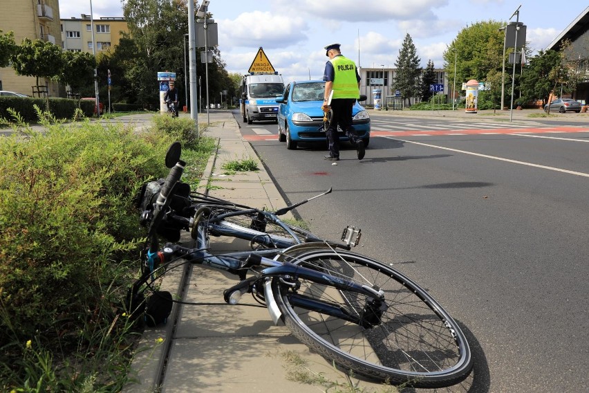 Wypadki rowerzystów w Toruniu
