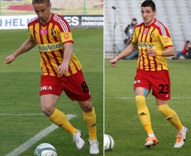 (od lewej) Vlastimir Jovanović może opuścić Koronę po czterech latach gry w Kielcach. Vanja Marković był objawieniem rundy jesiennej minionego sezonu. Ma propozycję z zagranicy.
