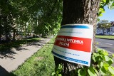 Kraków. Zaprotestowali przeciw wycince drzew w związku z budową linii tramwajowej do Mistrzejowic [ZDJĘCIA]