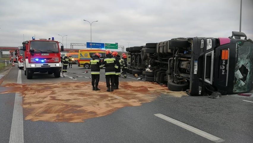 Wypadek na autostradzie A1, na wysokości miejscowości...