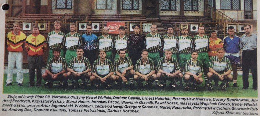 KORONA NIDA GIPS KIELCE
II liga, jesień 1997