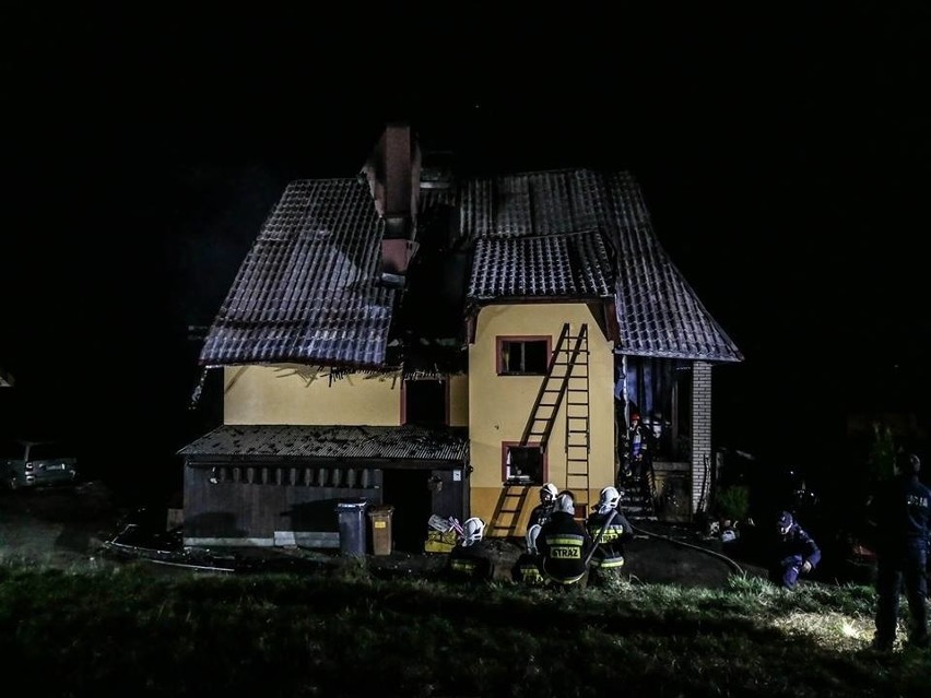 Spalony dom w Skomielnej