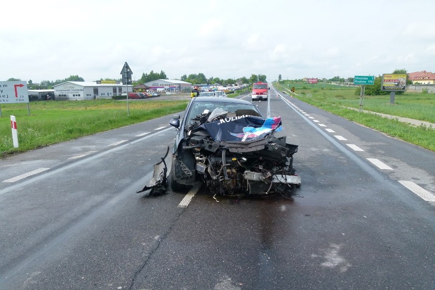 Wypadek na "siódemce" w gminie Orońsko