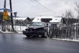 Trudne warunki na drogach koło Olkusza. Kolizja w Podgrabiu, tiry mają problemy na stromych drogach