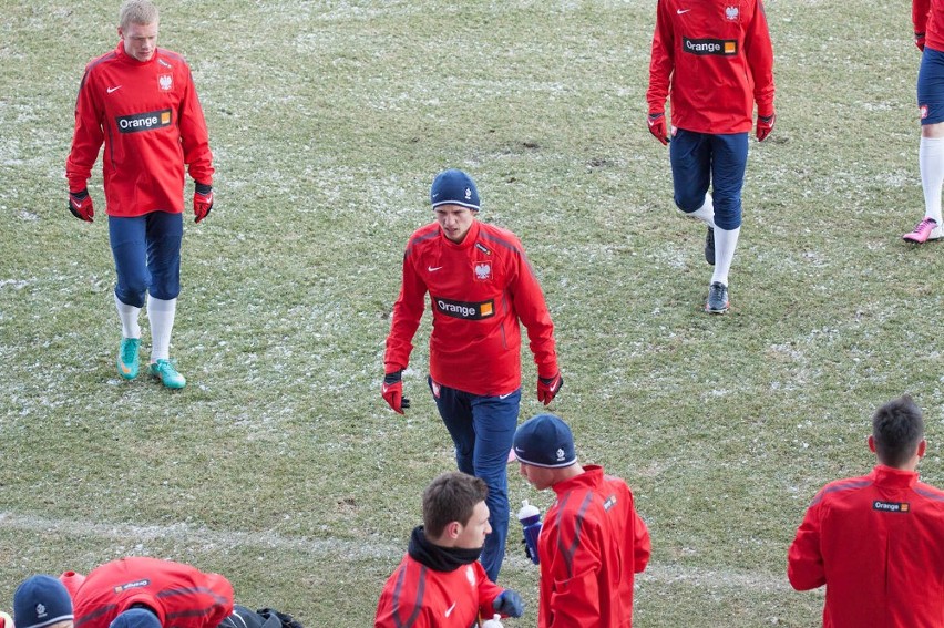 Trening reprezentacji U21 przed meczem z Litwą