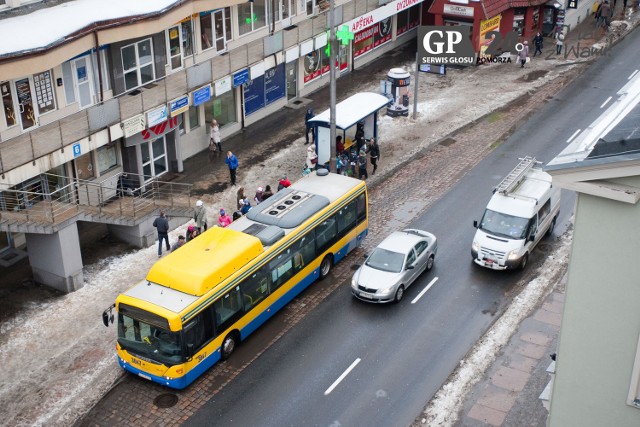 Zatoczka autobusowa na ulicy Tuwima - między innymi o jej likwidację zamierza wnioskować Zarząd Infrastruktury Miejskiej.