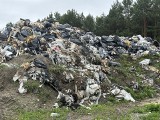 Sterty odpadów w Stalowej Woli po upadłej firmie. Śmieci zalegają z dala od mieszkań, ale w razie pożaru stanowiłyby zagrożenie