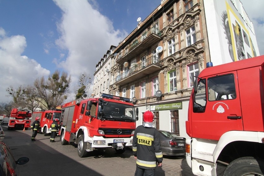 Pożar przy ul. Księcia Witolda, Wrocław, 04.03.2015