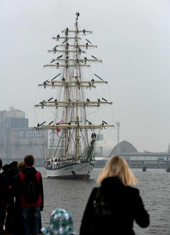 Fryderyk Chopin, najszybszy żaglowiec The Tall Ships Races 2015, zacumuje w Szczecinie
