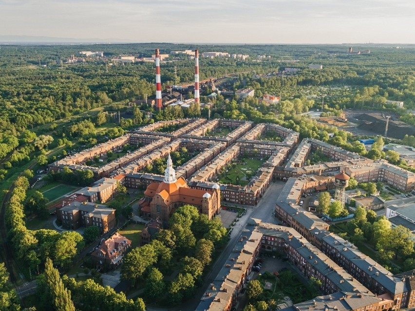 Aglomeracja górnośląska z lotu ptaka. Zdjęcia Wojciecha...