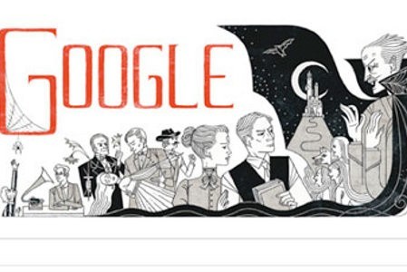 Bram Stoker na Google doodle