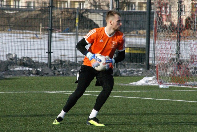 Jakub Borusiński, bramkarz Czarnych Połaniec.