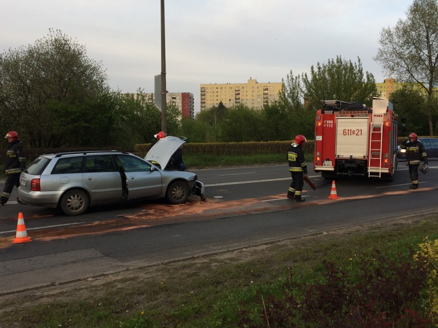 Wypadek na ul. Blachnickiego w Sosnowcu