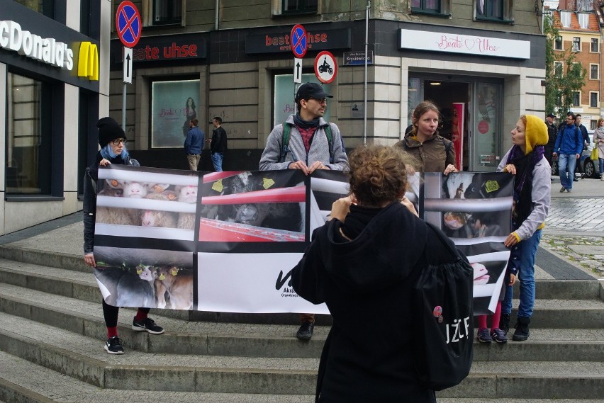 Poznań: Protest obrońców praw zwierząt