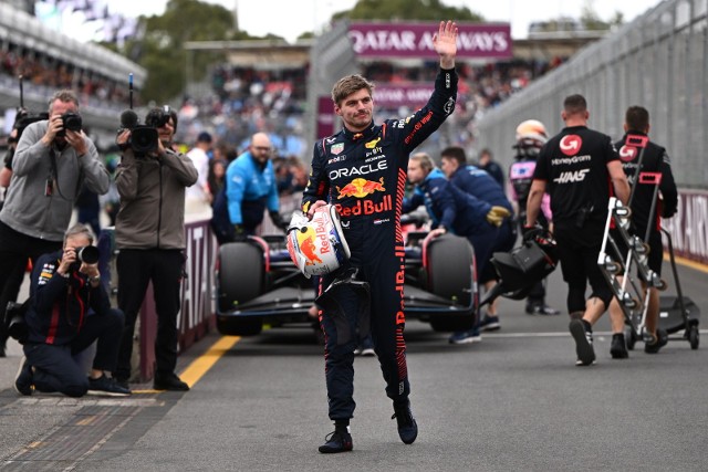 Max Verstappen po zakończeniu kwalifikacji w Australii.