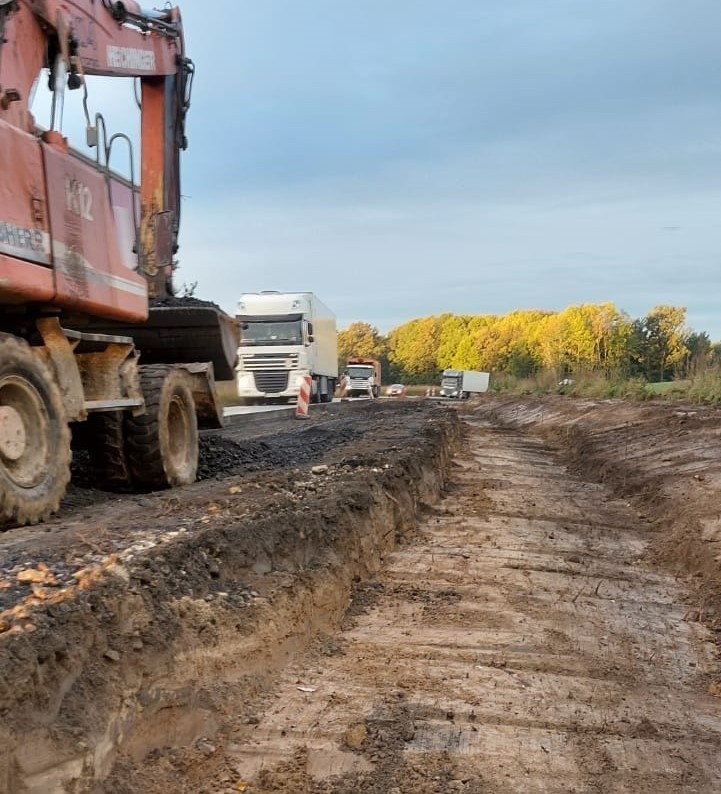 Trwa przebudowa DK41 pod Nysą.